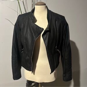 Black Women's Leather Jacket